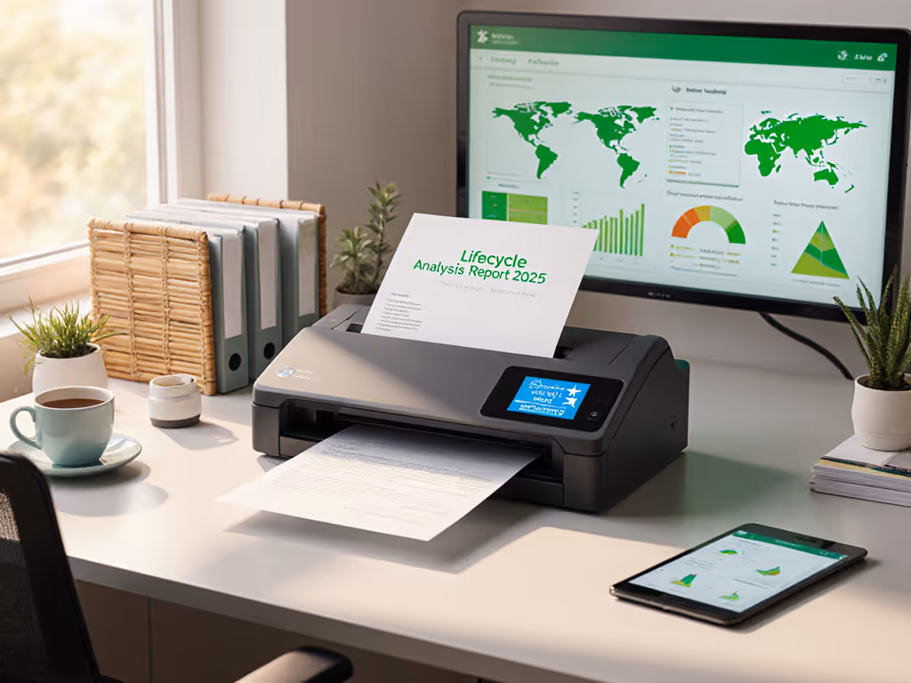 Scanner Environmental Impact: Verified Lifecycle Analysis 2025
